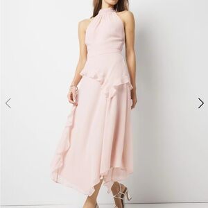 White House Black Market Rose Midi Dress